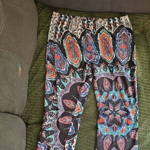 Colorful Bohemian Print Pants